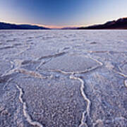 Badwater Basin At Sunset Poster