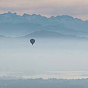 Balloon In The Mist Poster