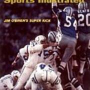 Baltimore Colts Jim Obrien, Super Bowl V Sports Illustrated Cover Poster