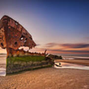Baltray Ship Wreck Poster
