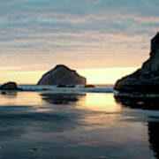 Bandon Beach Sunset 3 Poster