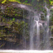 Base Of Waimoku Falls Poster