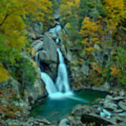 Bash Bish Falls Fall Foliage Landscape Poster