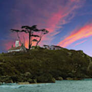 Battery Point Lighthouse At Sunset Poster