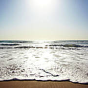 Beach In California On Pacific Ocean Poster