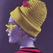 Beehive Cap Fashion Poster