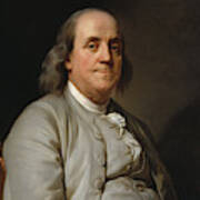 Benjamin Franklin Painting - Joseph Duplessis Poster