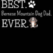 Best Bernese Mountain Dog Dad Ever Poster
