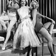 Betty Grable, Lauren Bacall, And Marilyn Monroe: Showgirls Poster