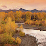Big Lost River Autumn Sunset Poster