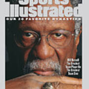 Bill Russell, Hall Of Fame Basketball Sports Illustrated Cover Poster