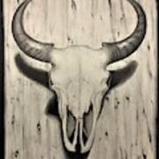 Bison Skull Poster