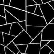 Black White Geometric Glam #3 #geo #decor #art Poster
