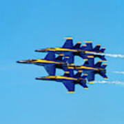 Blue Angels Fly By Poster