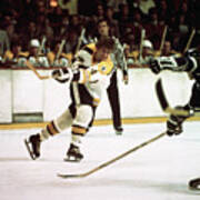 Bobby Orr In Hockey Action, Shooting Poster