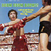 Boom Boom Booms Lightweight Champ Ray Mancini Wins Big Sports Illustrated Cover Poster