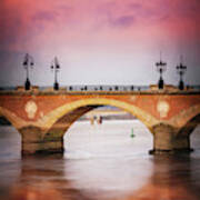 Bordeaux France Pont De Pierre Poster