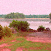 Borderland Pond With Monet's Palette Poster