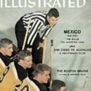 Boston Bruins Bench Sports Illustrated Cover Poster