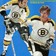 Boston Bruins Phil Esposito And Bobby Orr, 1972 Nhl Sports Illustrated Cover Poster