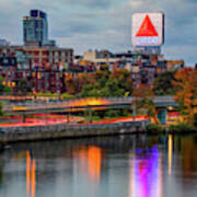 Boston Citgo Sign Along The Charles River Poster