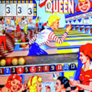 Bowling Queen Pinball Poster