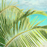 Bright Coconut Palm I Poster