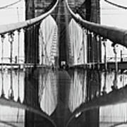 Brooklyn Bridge Reflected Poster