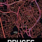 Bruges City Map Poster