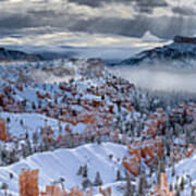 Bryce Canyon Winter Morning Poster