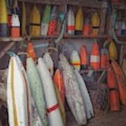 Buoys In A Sea Shack Poster