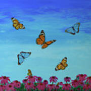 Butterfly Field Poster