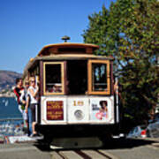 Cable Car In San Francisco Poster
