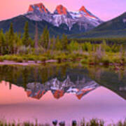 Canmore Brilliant Sunrise Poster