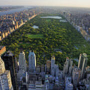 Central Park Aerial View Manhattan Poster