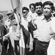 Cesar Chavez And Others Standing Poster