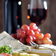 Cheese And Wine Poster