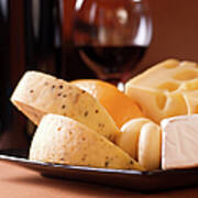 Cheese Still Life Poster