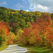 Cherohala Skyway In Late October, Nc Poster