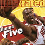 Chicago Bulls Michael Jordan, 1997 Nba Finals Sports Illustrated Cover Poster