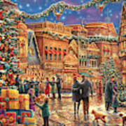 Christmas At Town Square Poster