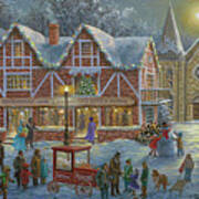 Christmas Village Panoramic Poster
