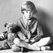 Christopher Robin Milne With His Teddy Poster