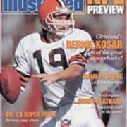 Cleveland Browns Qb Bernie Kosar, 1988 Nfl Football Preview Sports Illustrated Cover Poster