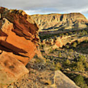 Cliffside Rock Cropping In Colorado National Monument Poster