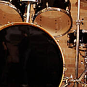Close-up Of A Drum Kit Poster
