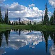 Cloud Reflections At Lake Tipsoo Poster