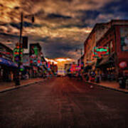 Cloudy Day On Beale Street Poster