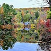 Cook's Pond In Autumn Poster