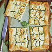 Courgette And Cheese Tart Poster